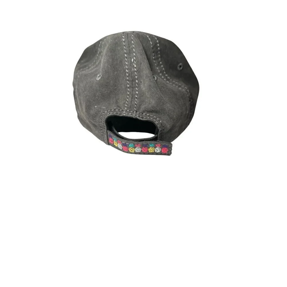 4350 District Pineapple Gray Summer, Outdoor, Distressed Baseball Cap